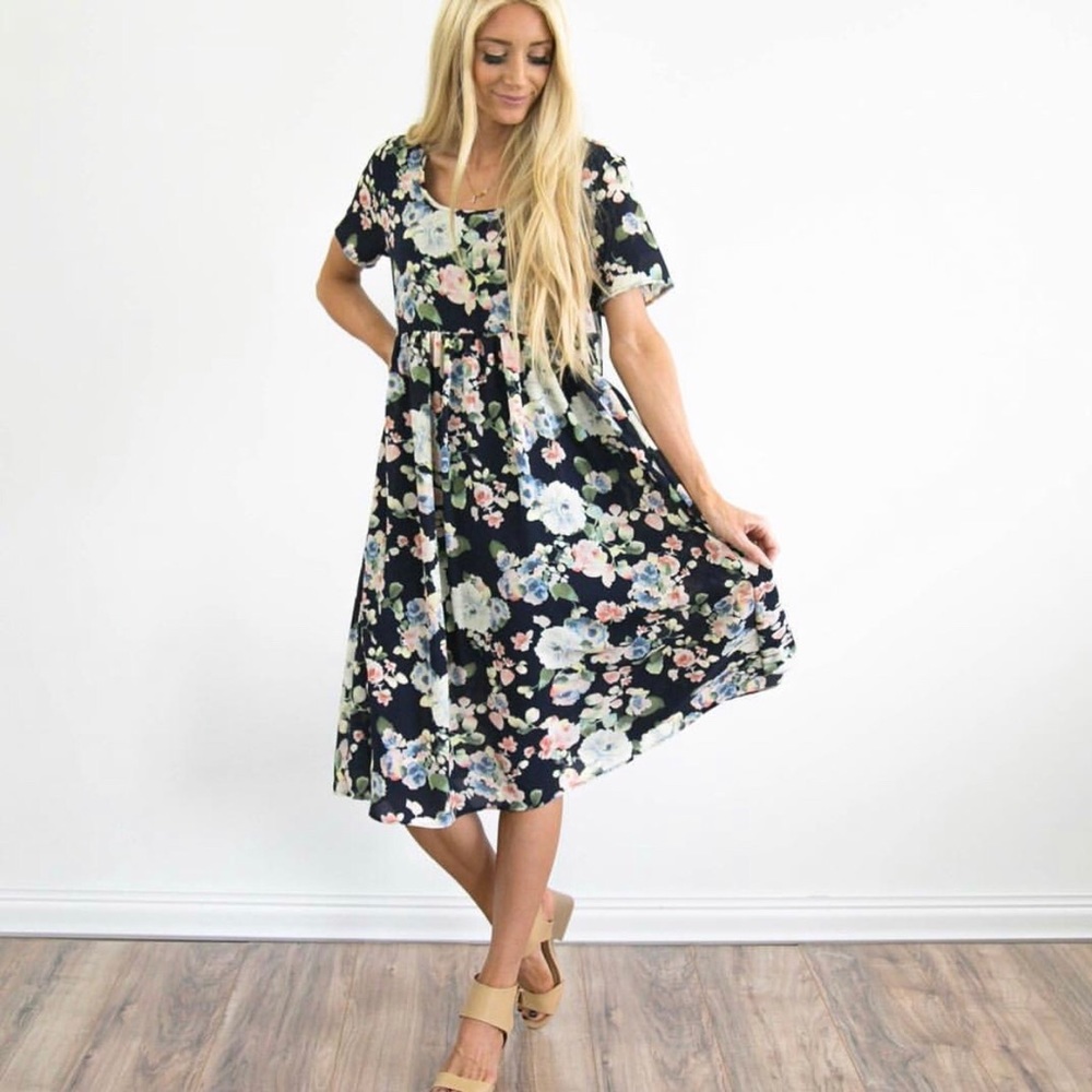 Floral midi dress